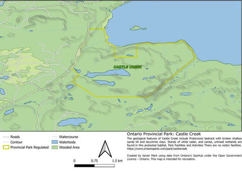 Xavier Maps Ontario Nature Reserve: Castle Creek bundle exclusive