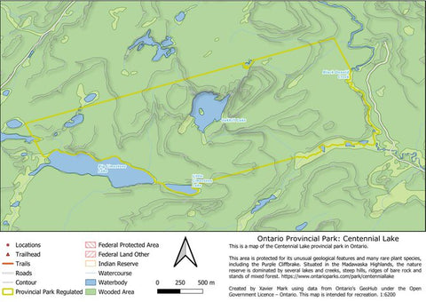 Xavier Maps Ontario Nature Reserve: Centennial Lake Part 1 bundle exclusive