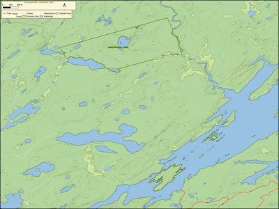 Xavier Maps Ontario Nature Reserve: Centennial Lake Part 1 digital map