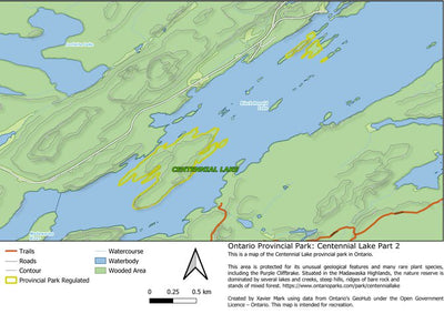 Xavier Maps Ontario Nature Reserve: Centennial Lake Part 2 bundle exclusive