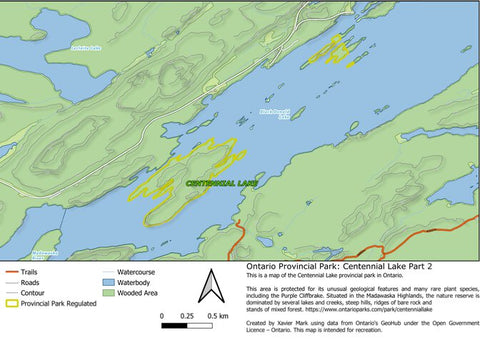 Xavier Maps Ontario Nature Reserve: Centennial Lake Part 2 bundle exclusive