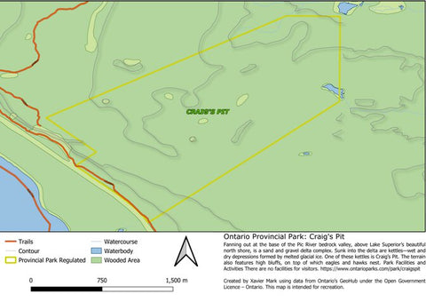 Xavier Maps Ontario Nature Reserve: Craig's Pit bundle exclusive
