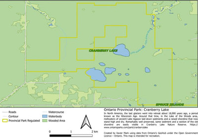Xavier Maps Ontario Nature Reserve: Cranberry Lake bundle exclusive