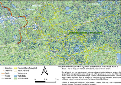 Xavier Maps Ontario Nature Reserve: Queen Elizabeth II Wildlands Part 1 bundle exclusive
