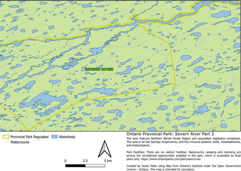 Xavier Maps Ontario Nature Reserve: Severn River Part 3 digital map