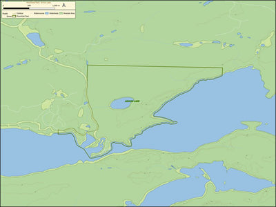 Xavier Maps Ontario Provincial Park: Arrow Lake digital map