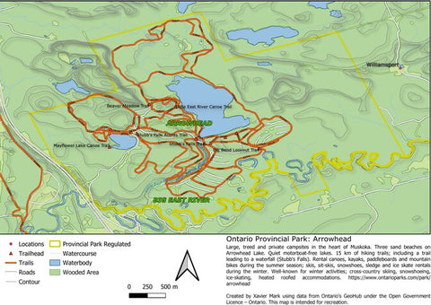 Xavier Maps Ontario Provincial Park: Arrowhead bundle exclusive