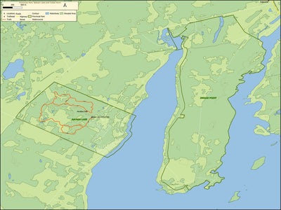 Xavier Maps Ontario Provincial Park: Balsam Lake and Indian Point digital map