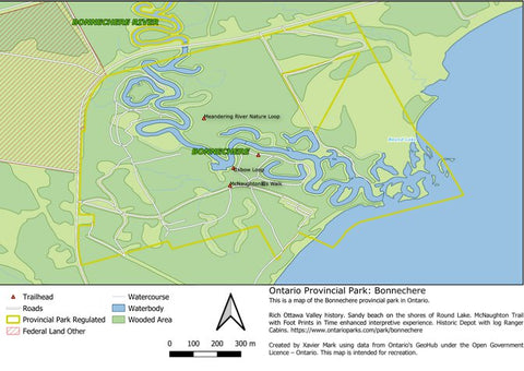 Xavier Maps Ontario Provincial Park: Bonnechere bundle exclusive