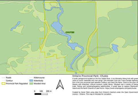 Xavier Maps Ontario Provincial Park: Chutes bundle exclusive