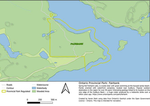 Xavier Maps Ontario Provincial Park: Fairbank bundle exclusive