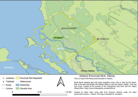 Xavier Maps Ontario Provincial Park: Fitzroy bundle exclusive