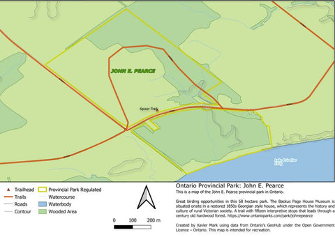 Xavier Maps Ontario Provincial Park: John E. Pearce bundle exclusive