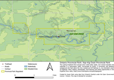 Xavier Maps Ontario Provincial Park: Kap-Kig-Iwan bundle exclusive