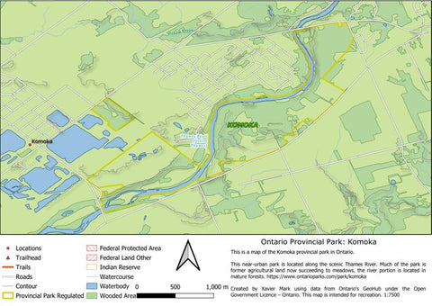 Xavier Maps Ontario Provincial Park: Komoka bundle exclusive