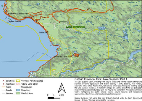 Xavier Maps Ontario Provincial Park: Lake Superior Part 1 bundle exclusive