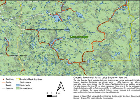 Xavier Maps Ontario Provincial Park: Lake Superior Part 10 bundle exclusive