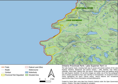 Xavier Maps Ontario Provincial Park: Lake Superior Part 11 bundle exclusive