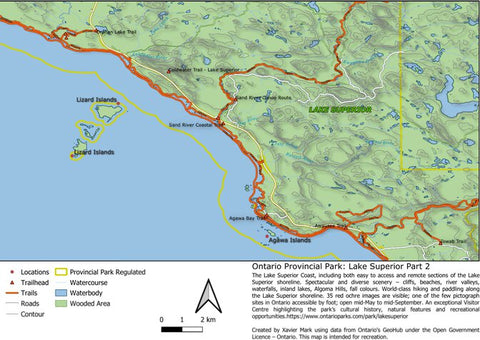 Xavier Maps Ontario Provincial Park: Lake Superior Part 2 bundle exclusive