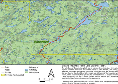 Xavier Maps Ontario Provincial Park: Lake Superior Part 6 bundle exclusive