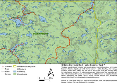 Xavier Maps Ontario Provincial Park: Lake Superior Part 7 bundle exclusive