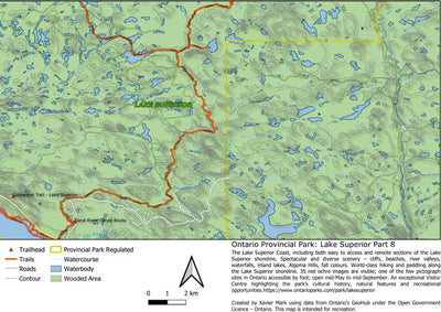 Xavier Maps Ontario Provincial Park: Lake Superior Part 8 bundle exclusive