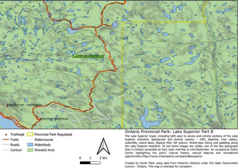 Xavier Maps Ontario Provincial Park: Lake Superior Part 8 bundle exclusive