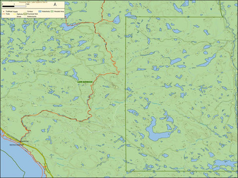 Xavier Maps Ontario Provincial Park: Lake Superior Part 8 digital map