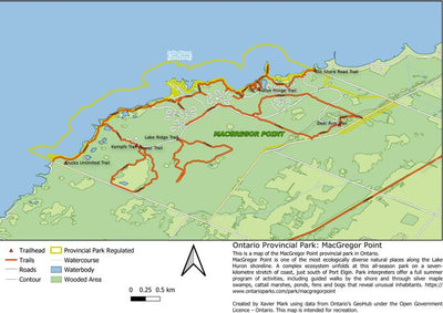 Xavier Maps Ontario Provincial Park: MacGregor Point bundle exclusive