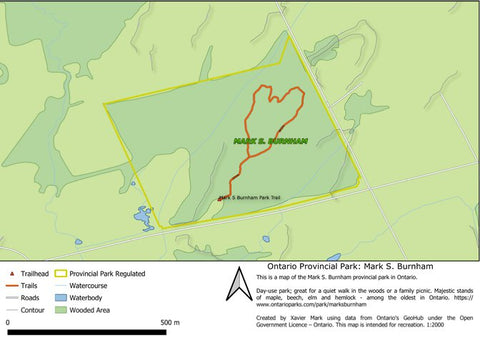 Xavier Maps Ontario Provincial Park: Mark S. Burnham bundle exclusive