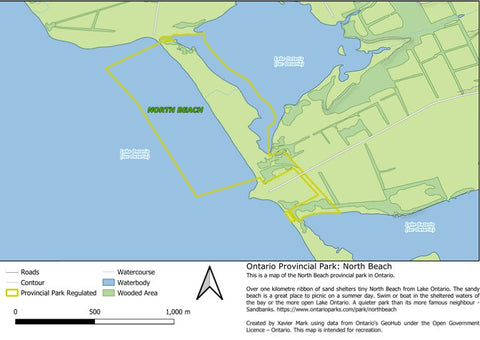 Xavier Maps Ontario Provincial Park: North Beach bundle exclusive