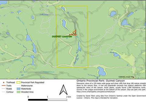 Xavier Maps Ontario Provincial Park: Ouimet Canyon bundle exclusive