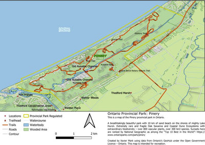 Xavier Maps Ontario Provincial Park: Pinery bundle exclusive