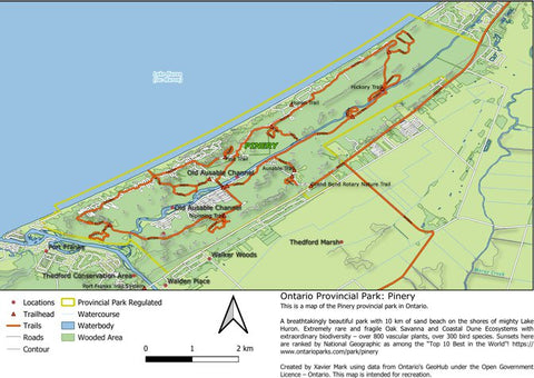 Xavier Maps Ontario Provincial Park: Pinery bundle exclusive