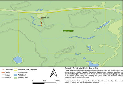 Xavier Maps Ontario Provincial Park: Potholes bundle exclusive