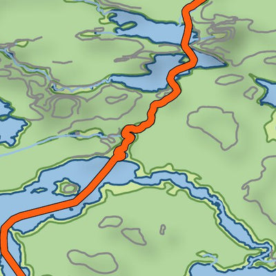 Xavier Maps Ontario Provincial Park: Quetico Part 10 digital map