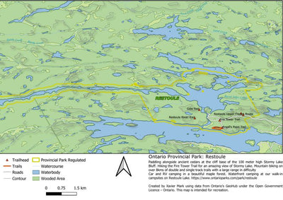 Xavier Maps Ontario Provincial Park: Restoule bundle exclusive