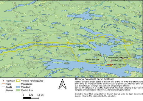 Xavier Maps Ontario Provincial Park: Restoule bundle exclusive