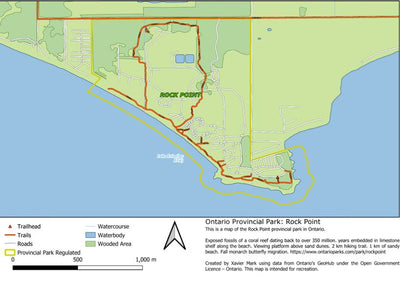Xavier Maps Ontario Provincial Park: Rock Point bundle exclusive
