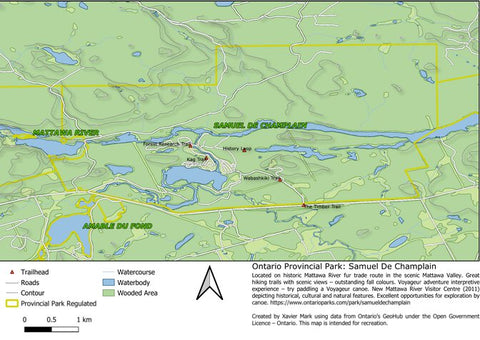 Xavier Maps Ontario Provincial Park: Samuel De Champlain bundle exclusive