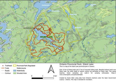 Xavier Maps Ontario Provincial Park: Silent Lake bundle exclusive