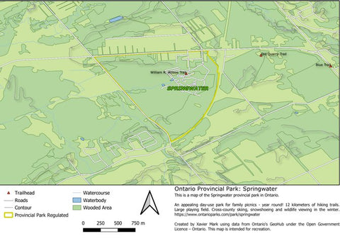 Xavier Maps Ontario Provincial Park: Springwater bundle exclusive