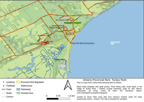Xavier Maps Ontario Provincial Park: Turkey Point bundle exclusive