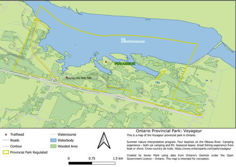 Xavier Maps Ontario Provincial Park: Voyageur bundle exclusive