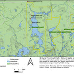 Xavier Maps Ontario Provincial Park: Wakami Lake and Addition bundle exclusive