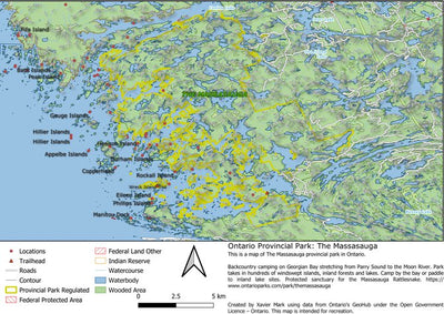 Xavier Maps Ontario Provincial Parks and Nature Reserves: Natural Environment Map Bundle bundle