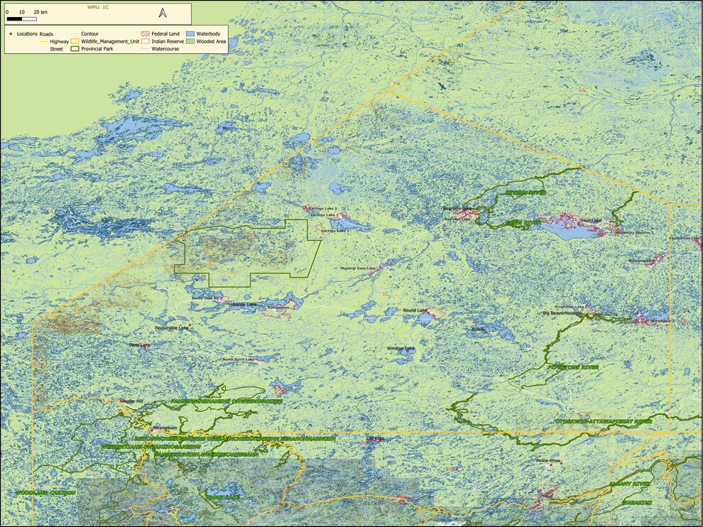 Ontario - Wildlife Management Unit (WMU) - 1C Map by Xavier Maps ...