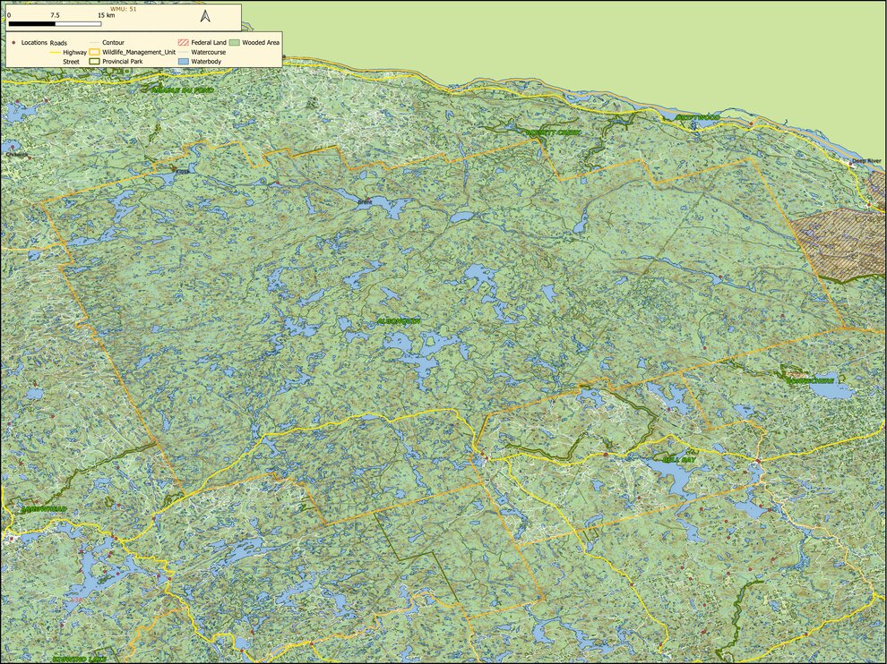 Ontario - Wildlife Management Unit (WMU) - 51 Map by Xavier Maps ...