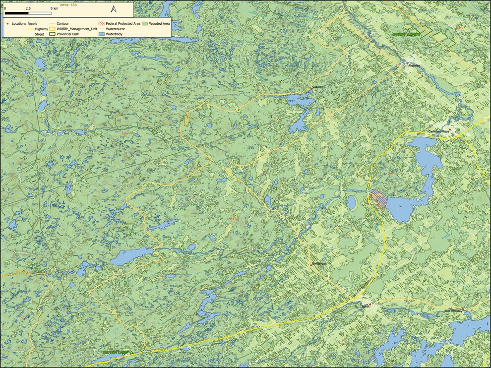 Ontario - Wildlife Management Unit (WMU) - 63B Map by Xavier Maps ...