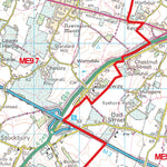 XYZ Maps XYZ Postcode Sector Map (G93) - ME - Medway digital map